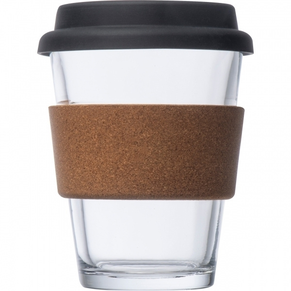 Logotrade promotional merchandise photo of: Glass drinking cup WROCŁAW 350ml